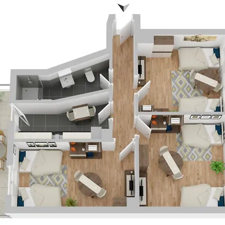 Cosyhomes24 - Top-traffic Connection And Balcony - E01 Essen